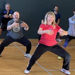 TQ Spirit Tai Chi and Qigong students training in horse stance